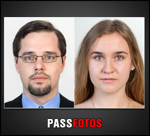 Wir erstellen qualitative Passfotos in der Innenstadt mit QR-Code