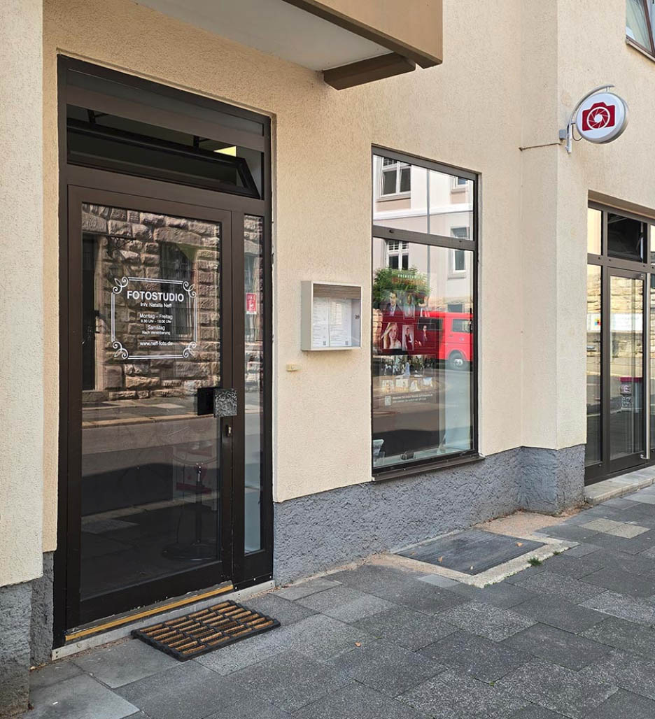 Eingang zum Fotostudio Neff Fotografie